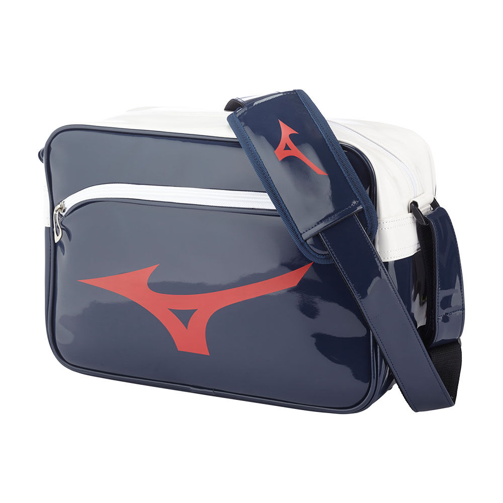 Bolsa Mizuno RB Enamel M Hombre Azul Marino/Rojas Outlet UKZW-94562